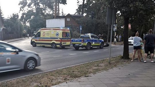 Zderzenie pojazdów na jednej z głównych ulic Otwocka