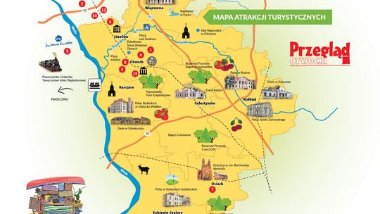 Mapa turystyczno-gastronomiczna powiatu otwockiego i okolic 2026