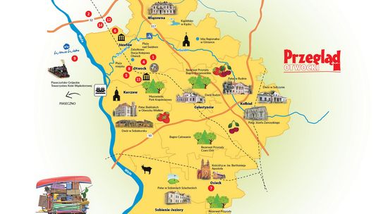 Mapa turystyczno-gastronomiczna powiatu otwockiego i okolic 2026