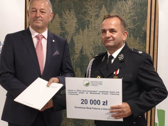 20 tys. zł dla młodych strażaków z Dziecinowa