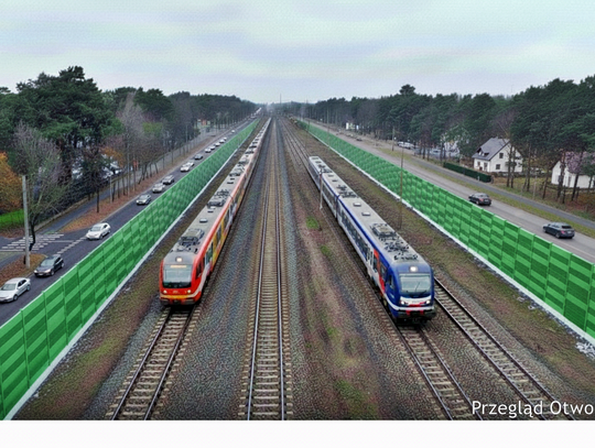 Hałas, trąbienie i mur ekranów na linii Otwock-Wawer. Czy tędy pojadą pociągi towarowe? Hałas, trąbienie i mur ekranów na linii Otwock-Wawer. Czy tędy pojadą pociągi towarowe?