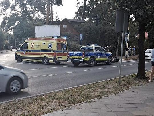 Zderzenie pojazdów na jednej z głównych ulic Otwocka