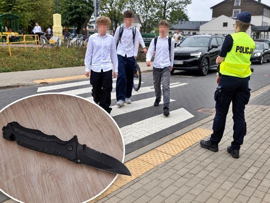 Krwawa seria w szkołach. 14-latek z nożem zatrzymany w powiecie otwockim!