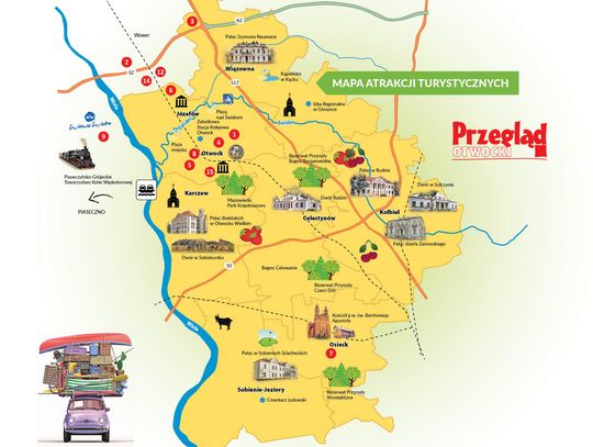 Mapa turystyczno-gastronomiczna powiatu otwockiego i okolic 2026