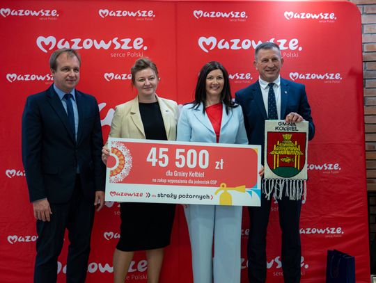 Mazowsze wspiera OSP. 45,5 tys. zł na wyposażenie strażaków z gminy Kołbiel
