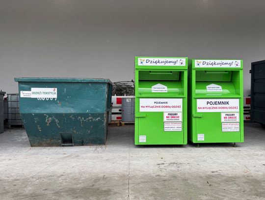 Nowe pojemniki na odzież w PSZOK-u w Józefowie Nowe pojemniki na odzież w PSZOK-u w Józefowie