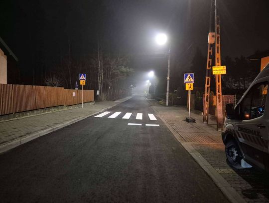 Nowe przejście dla pieszych przy przedszkolu w Kołbieli