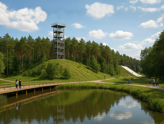 Otwocki Giewont z wieżą i jeziorem? Miasto ma plan na górę Meran