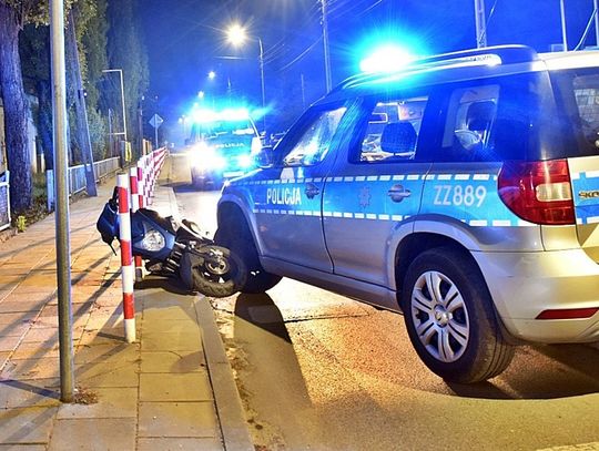 Pościg za nastolatkiem na skuterze. Co się wydarzyło?