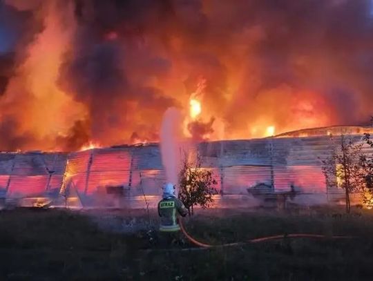 Pożar hurtowni zniczy i wiązanek w Piotrowicach pod Otwockiem. Ogień objął dwie hale namiotowe, których konstrukcje uległy zawaleniu. W akcji uczestniczyło blisko 30 zastępów straży pożarnej.