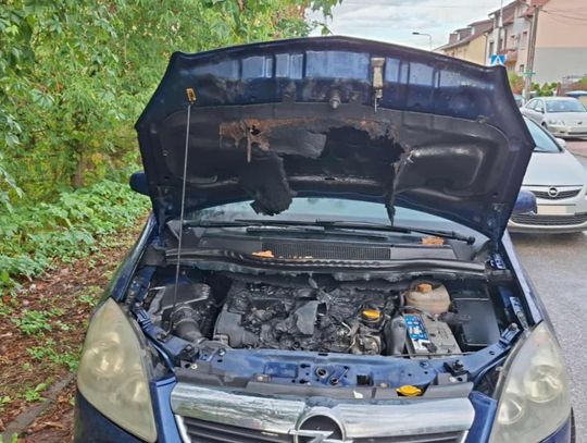 Pożar ciężarówki i osobówki