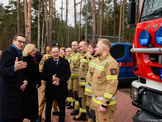 Premier Mateusz Morawiecki w OSP Otwock Jabłonna