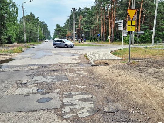 Remont ulicy Andriollego na terenie parku krajobrazowego w Otwocku