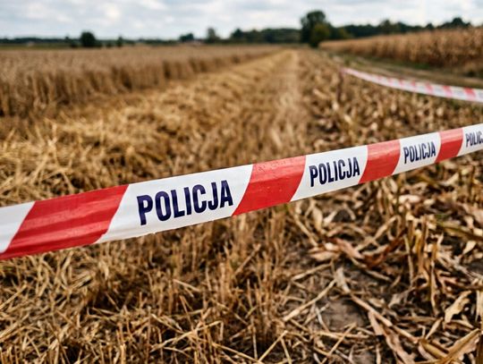 Dron odnaleziony na polu w gminie Kołbiel