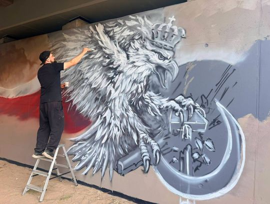 Tak wygląda nowy mural pod mostem. Robi wrażenie rozmachem i detalami
