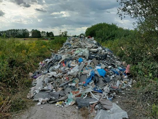 Tony śmieci przy trasie 801. Burmistrz Karczewa: „Nie pozwolimy, by ktoś tak traktował naszą gminę”