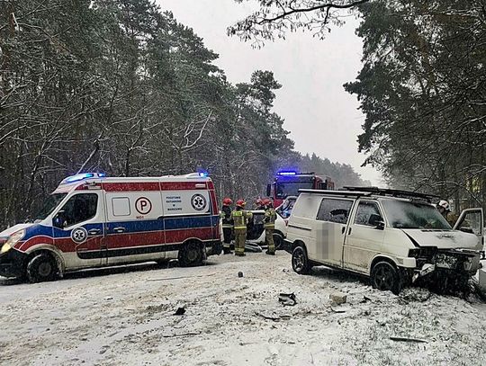 [FOTO] Wypadek na drodze wojewódzkiej. Poszkodowana jedna osoba