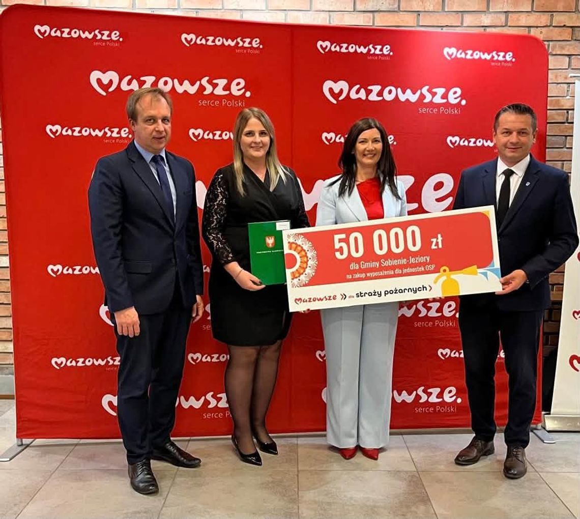 50 tys. zł na wyposażenie OSP w gminie Sobienie-Jeziory