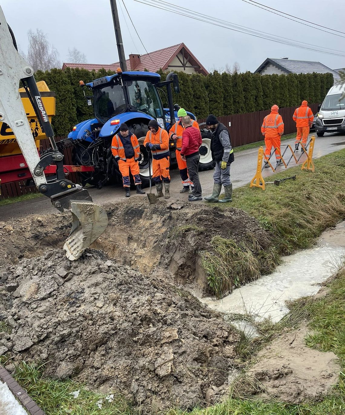 Awaria sieci wodociągowej w Dziechcińcu