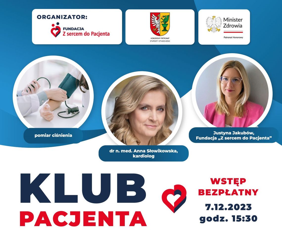 Fundacja „Z sercem do Pacjenta” Klub Pacjenta w Otwocku