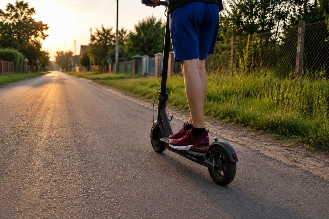 Kompletnie pijany nastolatek na hulajnodze. Finał zaskoczył policjantów