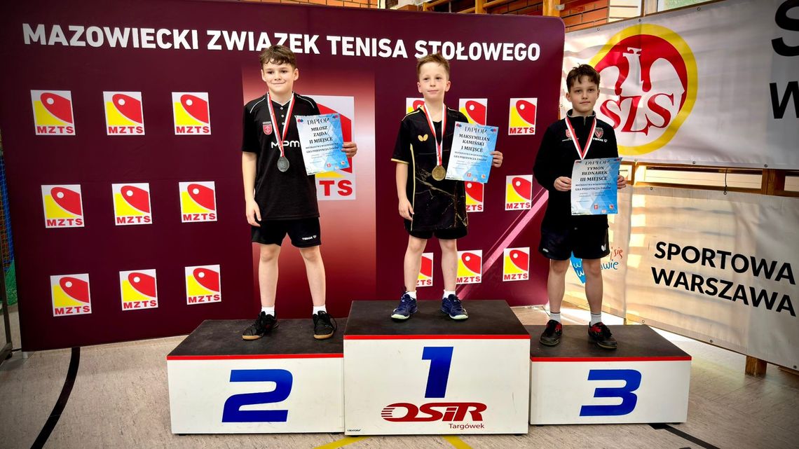 Maksymilian i Wiktor na medal. Sukces młodych tenisistów stołowych