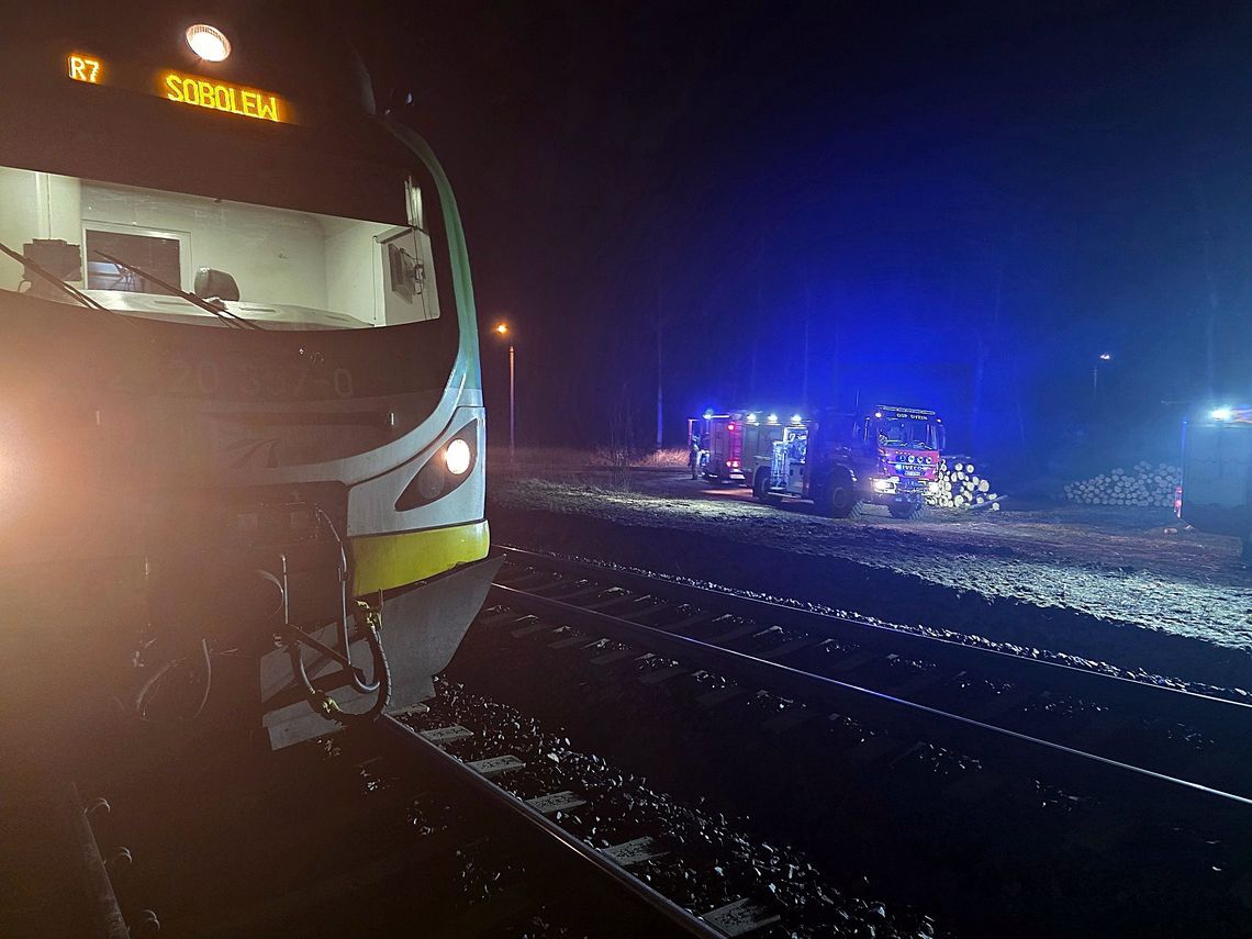 Nocna interwencja na PKP Stara Wieś