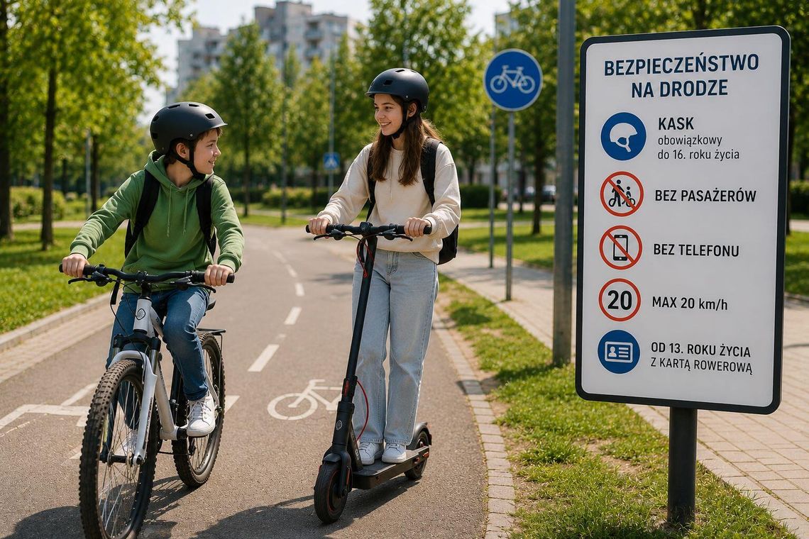 Nowe przepisy dla rowerzystów i użytkowników hulajnóg elektrycznych od czerwca Nowe przepisy dla rowerzystów i użytkowników hulajnóg elektrycznych od czerwca