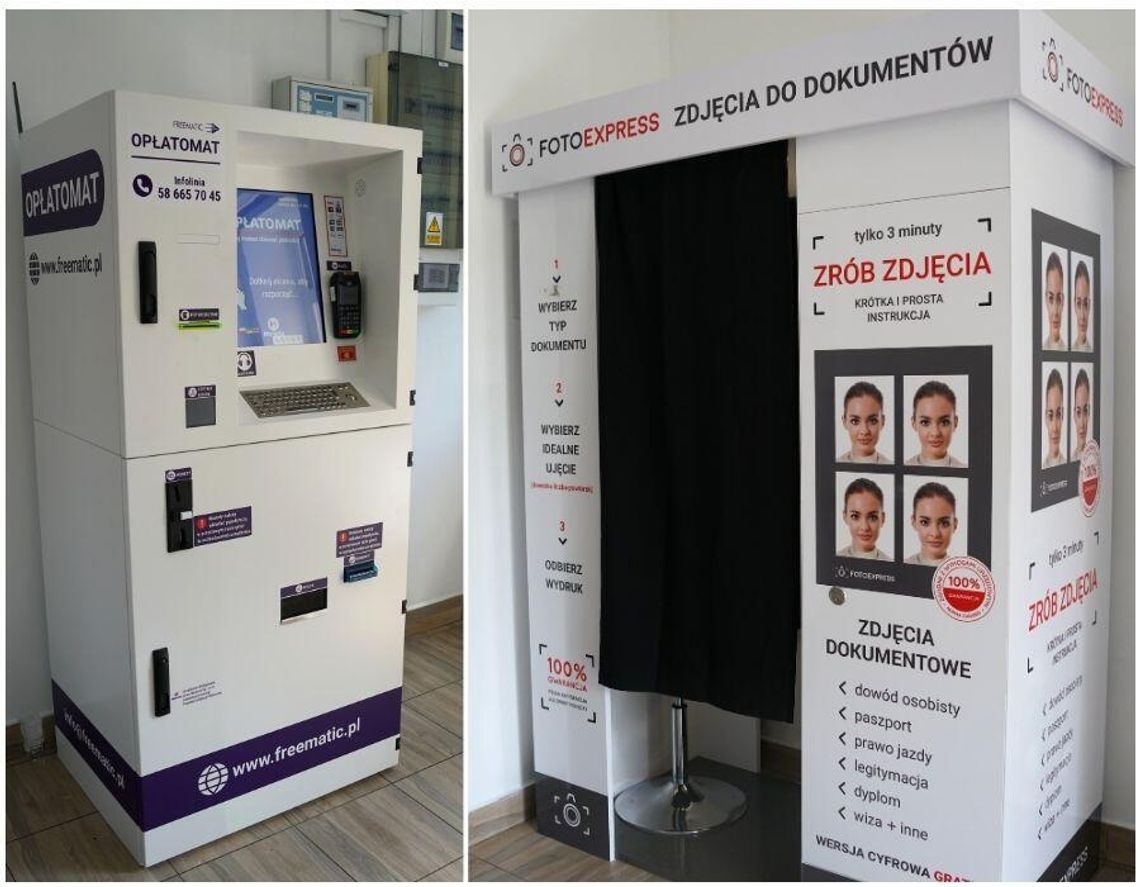 Opłatomat i fotobudki w starostwie. Mieszkańcy załatwią więcej spraw na miejscu Fotobudka i opłatomat w siedzibie Starostwa Powiatowego w Otwocku przy ul. Komunardów. Dzięki urządzeniom mieszkańcy mogą na miejscu wykonać zdjęcia do dokumentów oraz uregulować urzędowe opłaty.