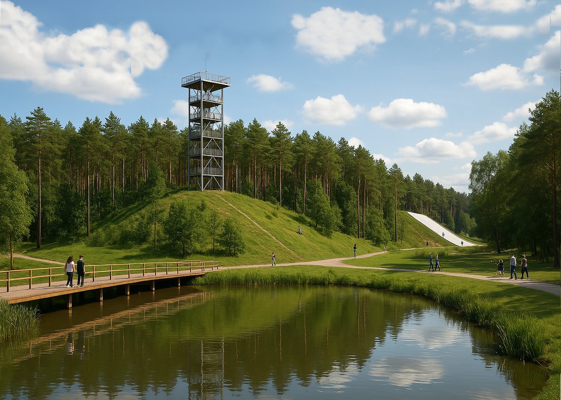 Otwocki Giewont z wieżą i jeziorem? Miasto ma plan na górę Meran