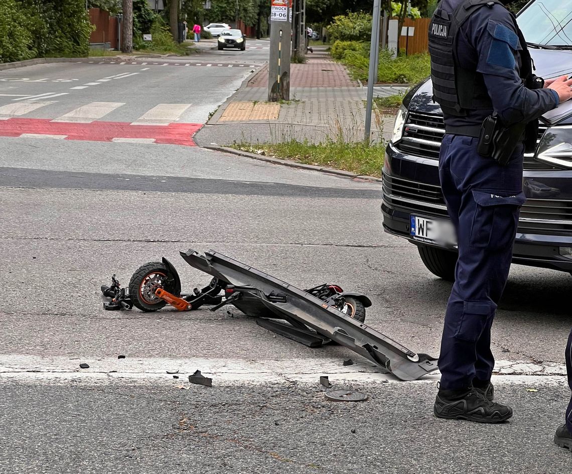 Pirat drogowy potrącił nastolatka na hulajnodze