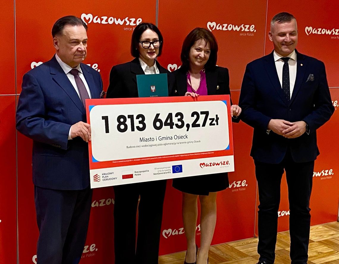 Ponad 1,8 mln zł na wodociągi w Osiecku. Inwestycja startuje!
