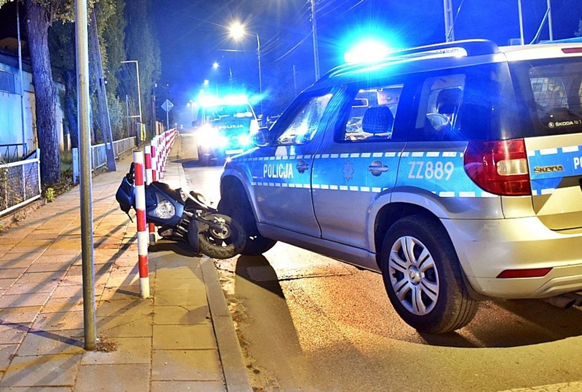 Pościg za nastolatkiem na skuterze. Co się wydarzyło?