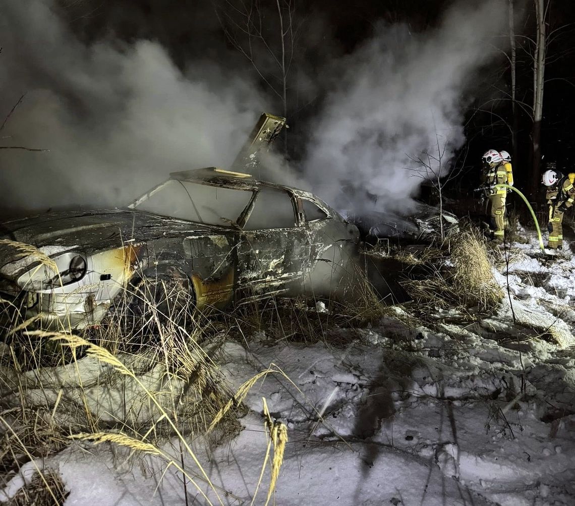 Pożar dwóch samochodów. Czy to było podpalenie?