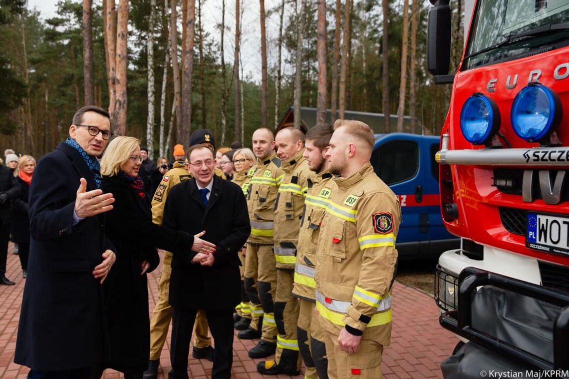 Premier Mateusz Morawiecki w OSP Otwock Jabłonna