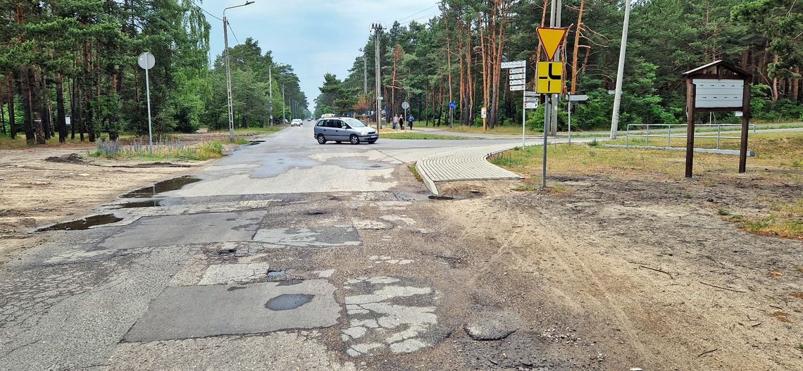 Remont ulicy Andriollego na terenie parku krajobrazowego w Otwocku