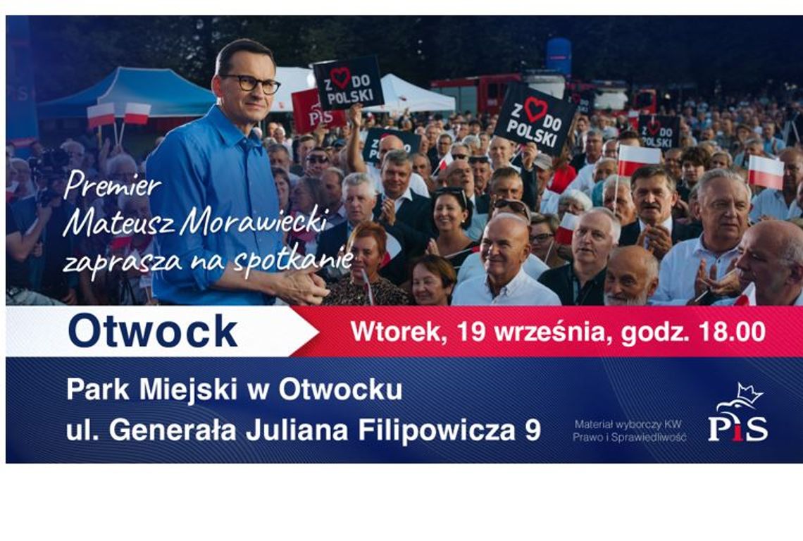 Spotkanie z Premierem RP Mateuszem Morawieckim w Otwocku.