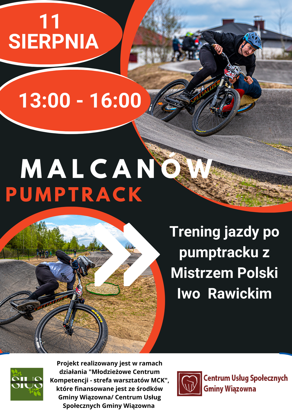 Trening z Mistrzem Polski na Pumptracku w Malcanowie