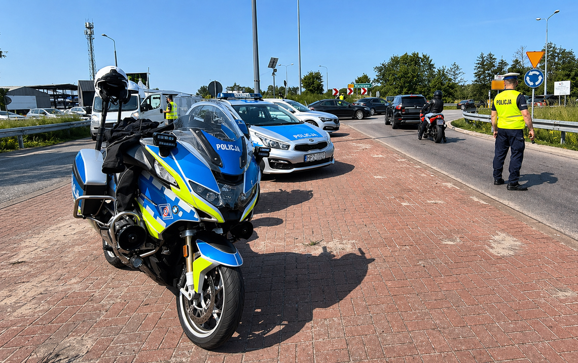 Uciekał BMW i próbował przechytrzyć drogówkę starym trikiem. Policjanci nie dali się nabrać