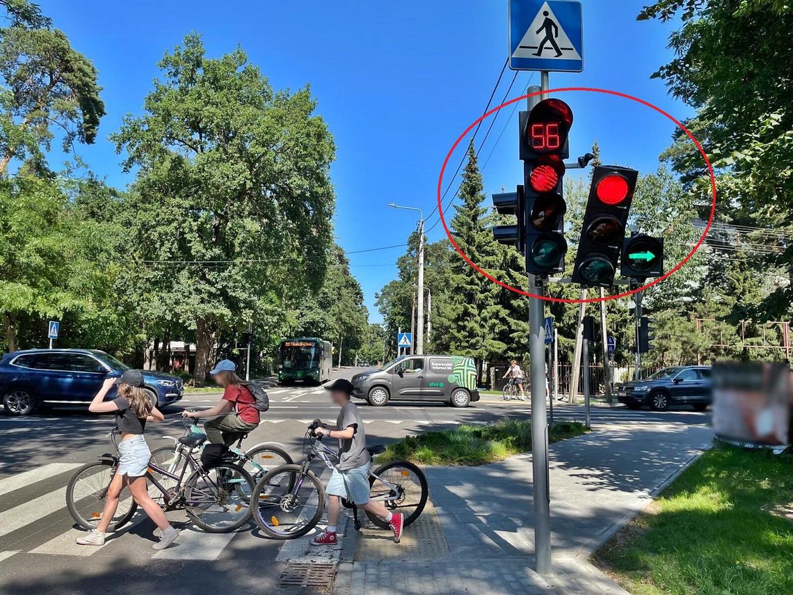 Usterka na nowych światłach w Świdrze