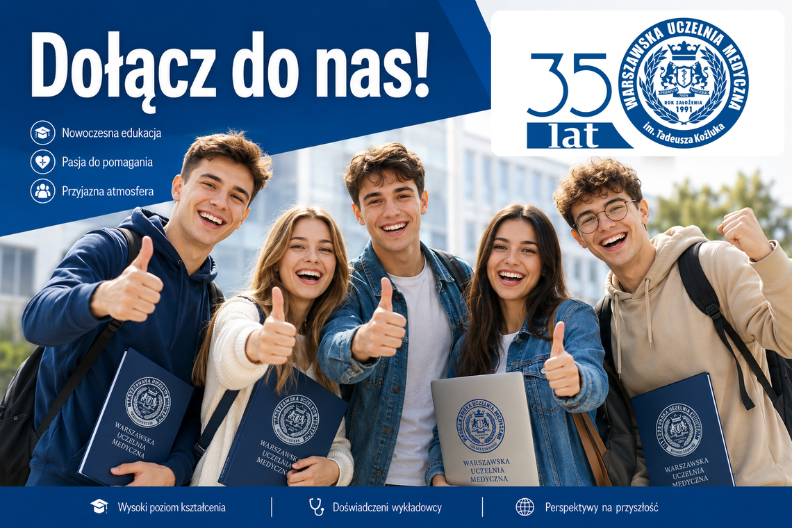 Wiedza, praktyka, profesjonalizm. Rekrutacja w Warszawskiej Uczelni Medycznej do końca września!