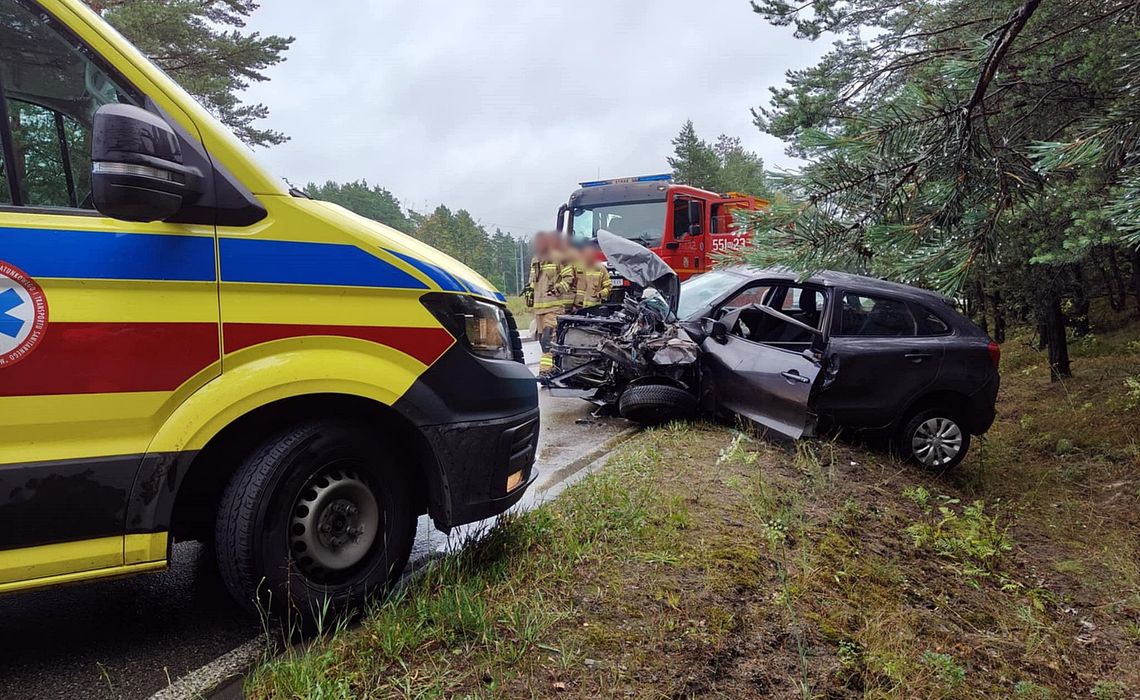 Wypadek na trasie Otwock-Celestynów. Wezwano śmigłowiec LPR