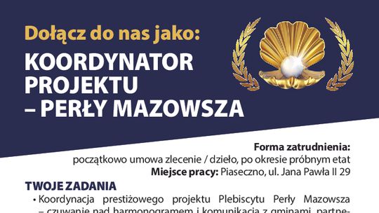 KOORDYNATOR PROJEKTU – PERŁY MAZOWSZA