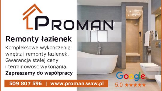 Proman – remonty łazienek