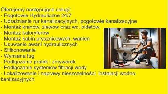 Udrażnianie Kanalizacji Pogotowie Hydrauliczne Hydraulik 668562960