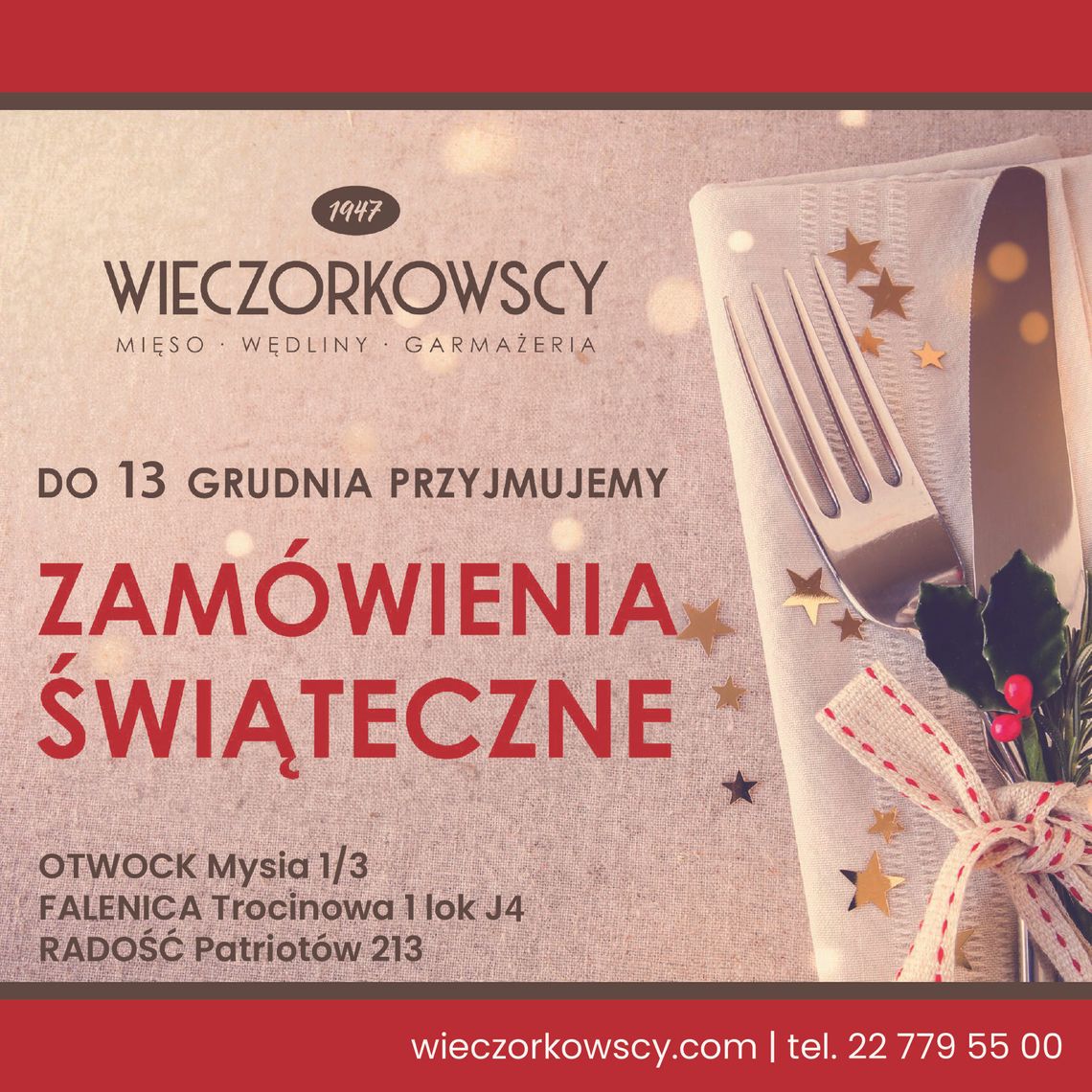 Oferta na tradycyjne rzemieślnicze dania świąteczne z Manufaktury Wieczorkowscy!