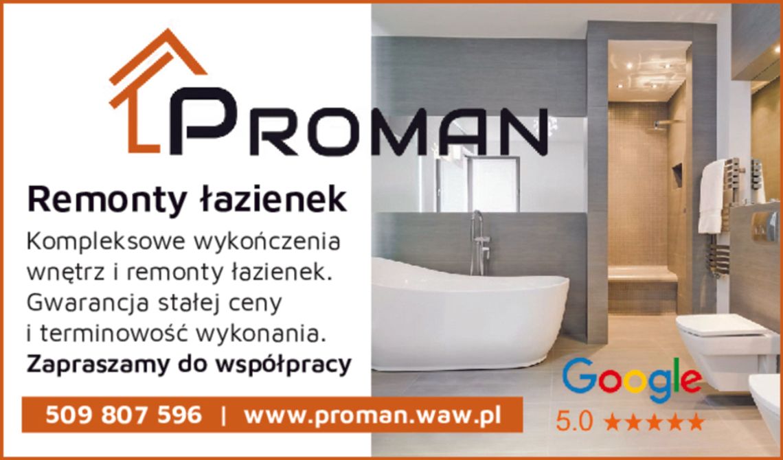 Proman – remonty łazienek