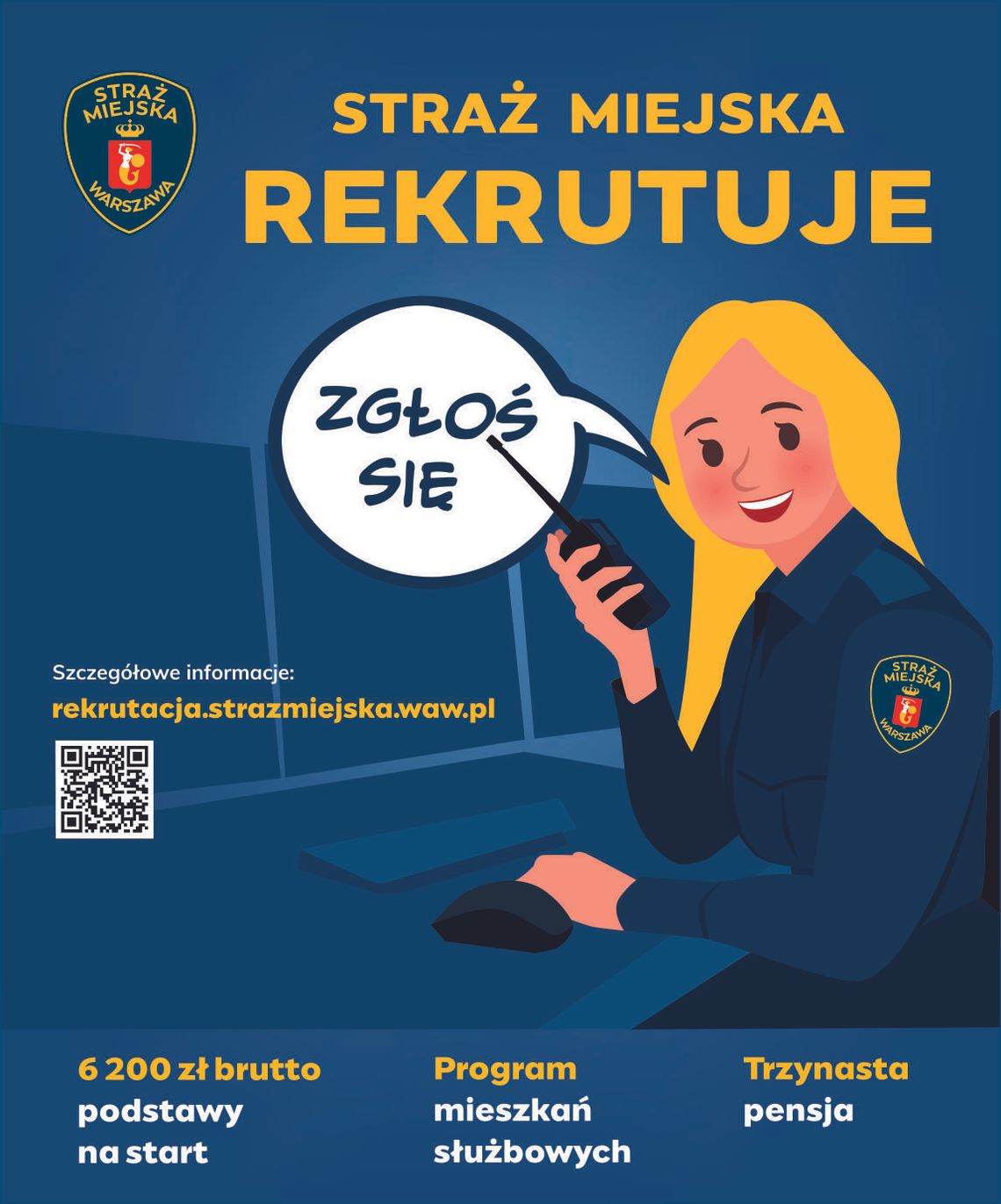 STRAŻ MIEJSKA W WARSZAWIE REKRUTUJE - zgłoś się! STRAŻ MIEJSKA W WARSZAWIE REKRUTUJE - zgłoś się!