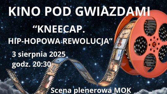 KINO POD GWIAZDAMI - film "KNEECAP. HIP-HOPOWA REWOLUCJA” - JÓZEFÓW 2025 KINO POD GWIAZDAMI - film "KNEECAP. HIP-HOPOWA REWOLUCJA” - JÓZEFÓW 2025