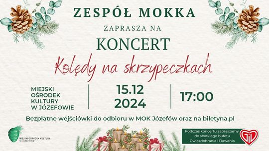 Koncert Świąteczny - MOKKA - "Kolędy na skrzypeczkach"